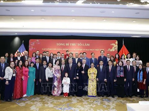 Tổng Bí thư Tô Lâm gặp gỡ bà con cộng đồng và các cơ quan đại diện Việt Nam tại Hoa Kỳ