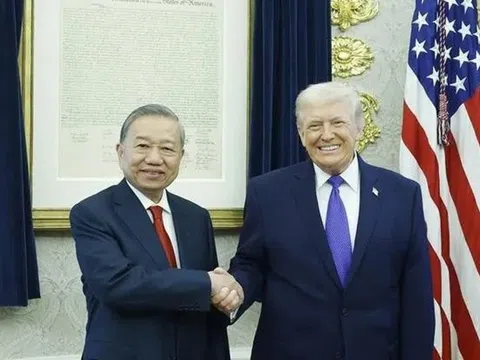 Tổng Bí thư Tô Lâm gặp Tổng thống Hoa Kỳ Donald Trump