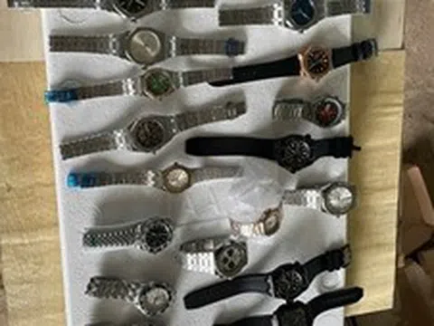 Hải quan phát hiện số lượng lớn đồng hồ nghi vi phạm sở hữu trí tuệ