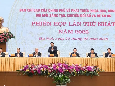 Thủ tướng chủ trì Phiên họp Ban Chỉ đạo về phát triển khoa học, công nghệ, đổi mới sáng tạo, chuyển đổi số và Đề án 06