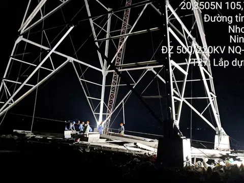 Thi công các dự án truyền tải điện ngay sau kỳ nghỉ Tết