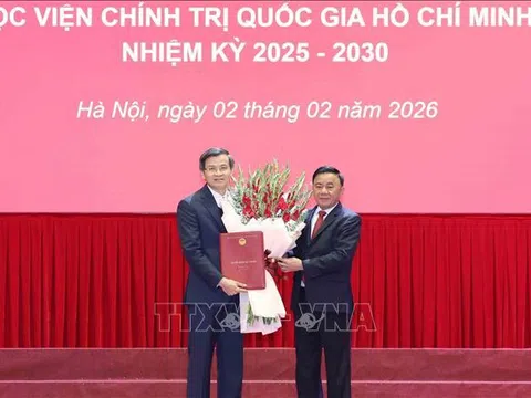 Đồng chí Đoàn Minh Huấn giữ chức Bí thư Đảng ủy Học viện Chính trị quốc gia Hồ Chí Minh