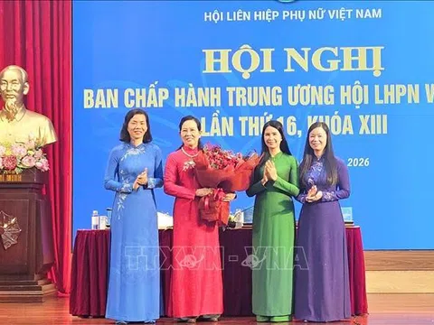 Đồng chí Lê Thị Thủy được bầu giữ chức Chủ tịch Hội Liên hiệp Phụ nữ Việt Nam