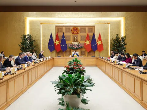 Thủ tướng Chính phủ Phạm Minh Chính tiếp các Đại sứ, Đại biện EU tại Việt Nam