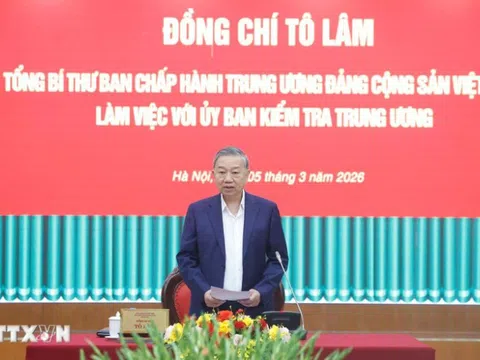 Tổng Bí thư Tô Lâm: Chuyển mạnh công tác kiểm tra, giám sát sang phòng ngừa từ sớm, từ xa