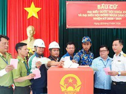 Cử tri đảo Hòn Khoai, Hòn Chuối hoàn thành bầu cử sớm với tỉ lệ 100%