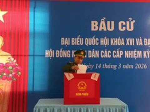 Cử tri đặc khu Bạch Long Vĩ (Hải Phòng) bầu cử sớm