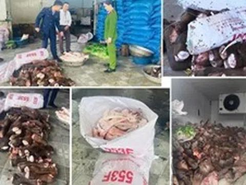 Phát hiện gần 6 tấn xương trâu, bò trôi nổi bán cho quán phở, quán nhậu