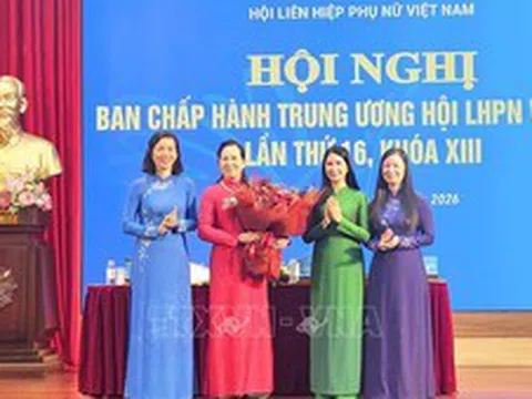 Đồng chí Lê Thị Thủy được bầu giữ chức Chủ tịch Hội Liên hiệp Phụ nữ Việt Nam