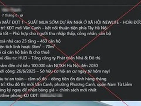 Xử phạt 2 trường hợp rao bán "suất ngoại giao", "suất nội bộ" nhà ở xã hội