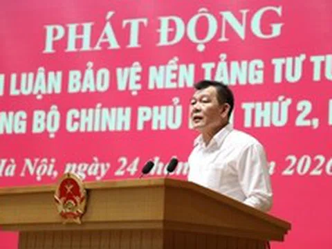 Đảng ủy Chính phủ phát động ‘Cuộc thi chính luận về bảo vệ nền tảng tư tưởng của Đảng’