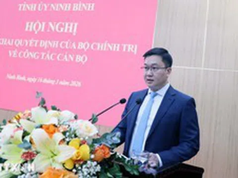 Đồng chí Trần Đăng Quỳnh được điều động giữ chức Phó Bí thư Tỉnh ủy Ninh Bình