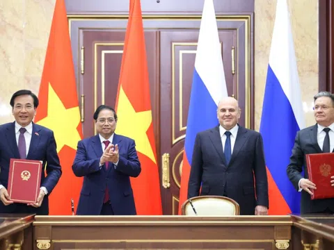 Hai Thủ tướng Việt Nam - Nga chứng kiến Lễ ký kết về hợp tác xây dựng nhà máy điện hạt nhân