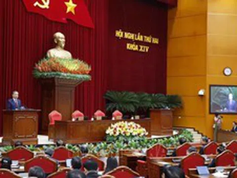 Thông báo hội nghị lần thứ hai Ban Chấp hành Trung ương Đảng khóa XIV