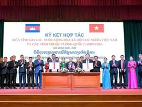 Gia Lai ký kết bản ghi nhớ hợp tác với các tỉnh Đông Bắc Campuchia