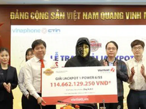 Một người đàn ông trúng giải Jackpot 1 hơn 114 tỷ đồng