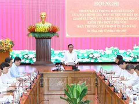 Thông qua Báo cáo kết quả giám sát đợt 1 đối với Ban Thường vụ Thành uỷ Đà Nẵng