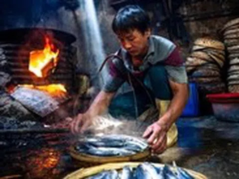 Nghề hấp cá, mực ở Quy Nhơn: Giữ lửa trong gian bếp nồng mùi biển