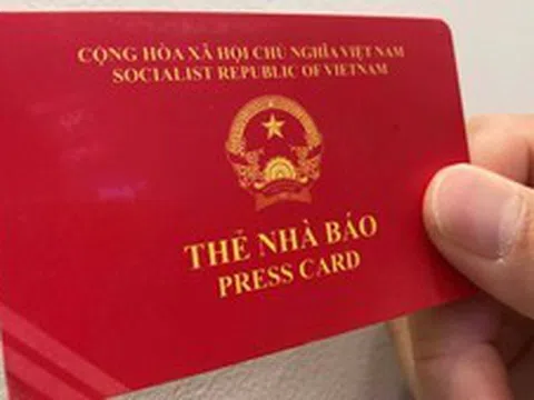 Gia hạn sử dụng Thẻ nhà báo kỳ hạn 2021-2025 đến hết ngày 30/6/2026