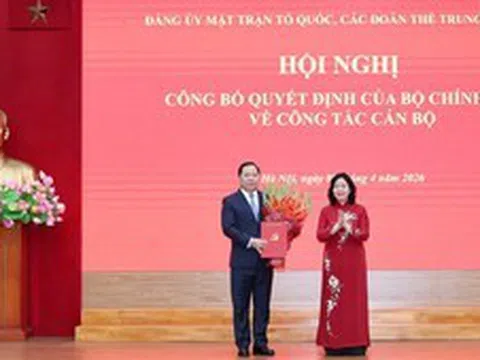 Ông Nguyễn Phi Long giữ chức Phó Bí thư Thường trực Đảng ủy MTTQ, các đoàn thể Trung ương