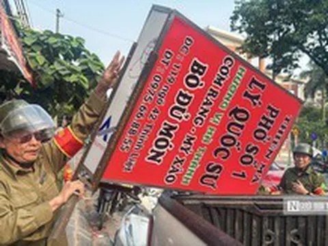 Công an Hà Nội kiên quyết lập lại trật tự đô thị