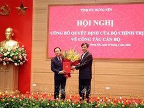 Đồng chí Phạm Quang Ngọc giữ chức Bí thư Tỉnh ủy Hưng Yên