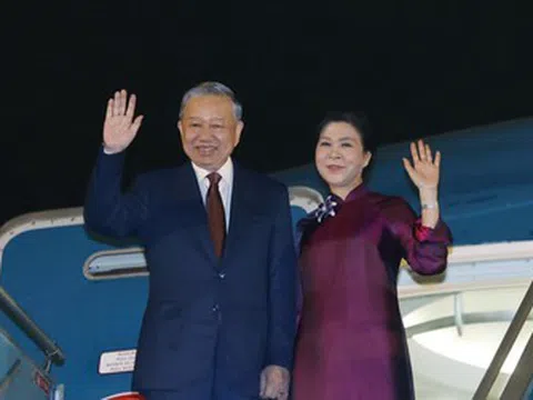 Tổng Bí thư, Chủ tịch nước Tô Lâm và Phu nhân lên đường thăm Trung Quốc