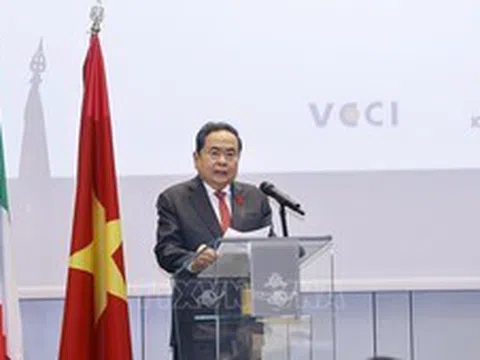 Chủ tịch Quốc hội Trần Thanh Mẫn dự Tọa đàm chính sách thúc đẩy hợp tác Việt Nam - Italy