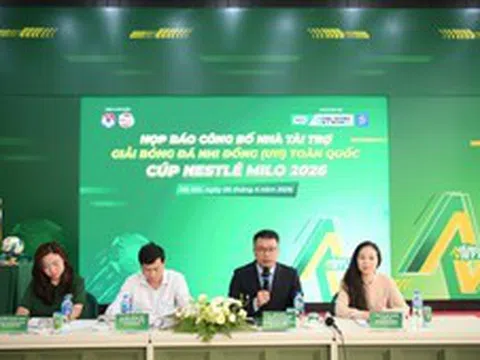 Nestlé MILO tiếp tục đồng hành cùng giải bóng đá nhi đồng toàn quốc 2026
