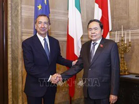 Chủ tịch Quốc hội Trần Thanh Mẫn tiếp Thị trưởng thành phố Milan, Italy