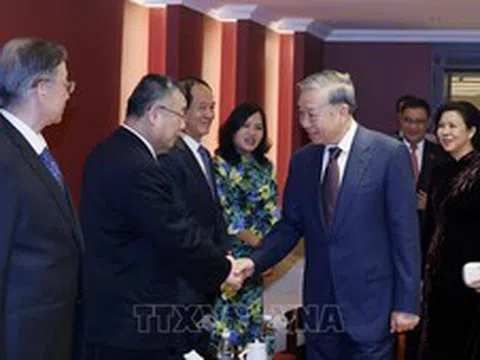 Tổng Bí thư, Chủ tịch nước Tô Lâm gặp mặt thân nhân các tướng lĩnh, chuyên gia, nhân sĩ hữu nghị Việt Nam - Trung Quốc