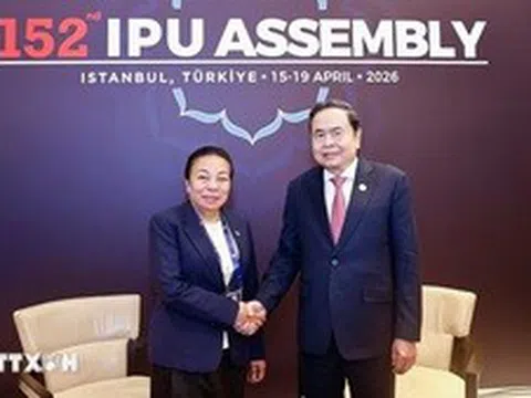 Chủ tịch Quốc hội Trần Thanh Mẫn tiếp Phó Chủ tịch Quốc hội Lào