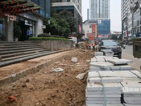 Hà Nội: Ì ạch thi công, đường Nguyễn Tuân tiếp tục lỡ hẹn?