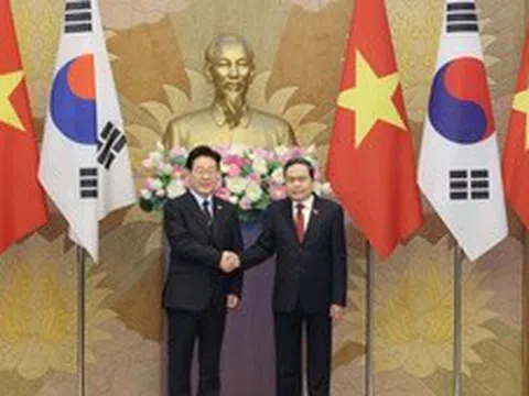 Chủ tịch Quốc hội Trần Thanh Mẫn hội kiến Tổng thống Hàn Quốc Lee Jae Myung