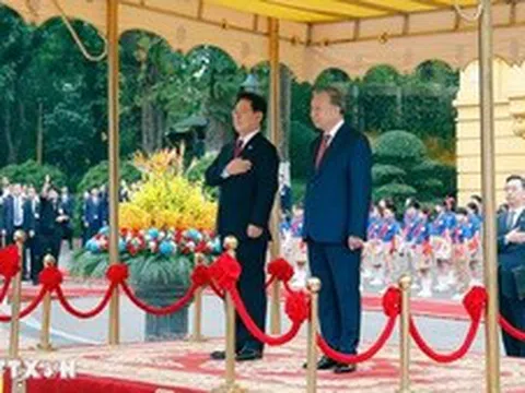 Tổng Bí thư, Chủ tịch nước Tô Lâm chủ trì Lễ đón chính thức Tổng thống Hàn Quốc