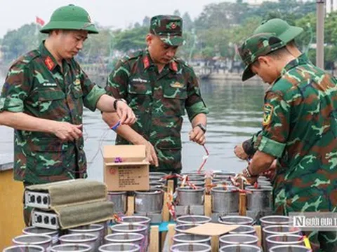 Cận cảnh trận địa pháo chào mừng dịp Giỗ Tổ 2026