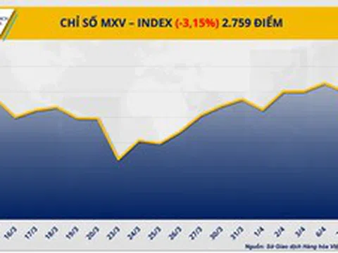 Lực bán áp đảo ở nhóm năng lượng kéo chỉ số MXV-Index đánh mất vùng 2.800 điểm