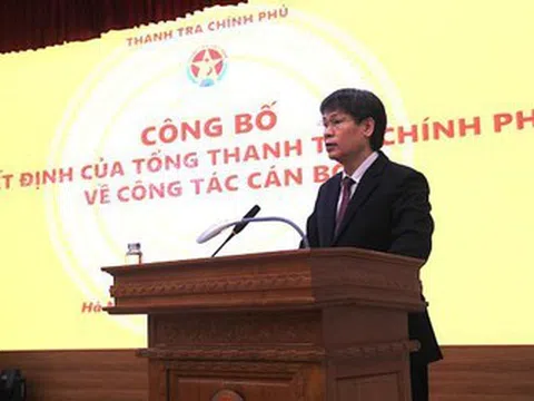 Thanh tra Chính phủ công bố các quyết định về công tác cán bộ