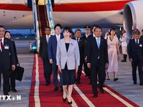 Thủ tướng Nhật Bản Takaichi Sanae đến Hà Nội, bắt đầu thăm chính thức Việt Nam