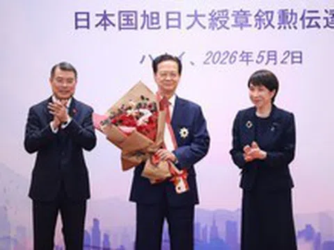 2 nguyên lãnh đạo Việt Nam nhận Huân chương cao quý nhất của Nhật Bản