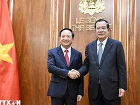 Trưởng Ban Tuyên giáo và Dân vận Trung ương thăm làm việc tại Campuchia
