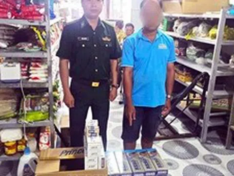 Thu giữ gần 500 bao thuốc lá không rõ nguồn gốc