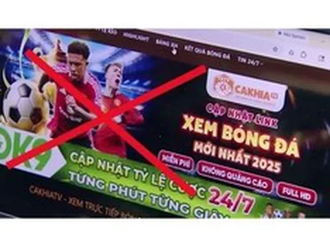 Khởi tố 23 đối tượng điều hành các trang web phát lậu bóng đá, quảng cáo cá độ