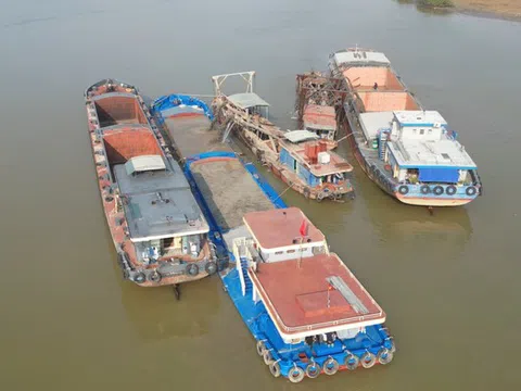 Hưng Yên: Cận cảnh điểm khai thác cát của trước khi bị "tuýt còi" của doanh nghiệp Minh Phương