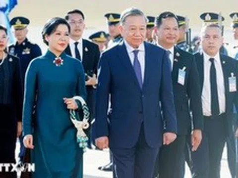 Tổng Bí thư, Chủ tịch nước Tô Lâm đến Bangkok, tiếp tục chuyến thăm chính thức Thái Lan