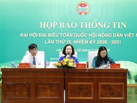 Đại hội đại biểu toàn quốc Hội Nông dân Việt Nam lần thứ IX diễn ra từ 7- 8/6