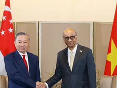 Tổng Bí thư, Chủ tịch nước Tô Lâm hội đàm với Tổng thống Singapore Tharman Shanmugaratnam