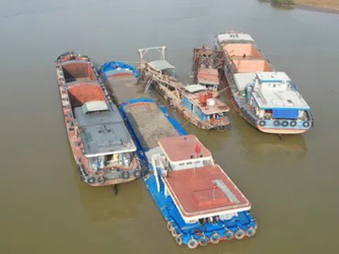 Hưng Yên: Cận cảnh điểm khai thác cát trước khi bị "tuýt còi" của doanh nghiệp Minh Phương