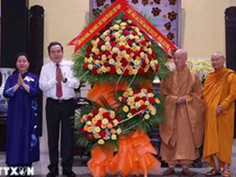 Chủ tịch Quốc hội Trần Thanh Mẫn chúc mừng Đại lễ Phật đản tại TPHCM