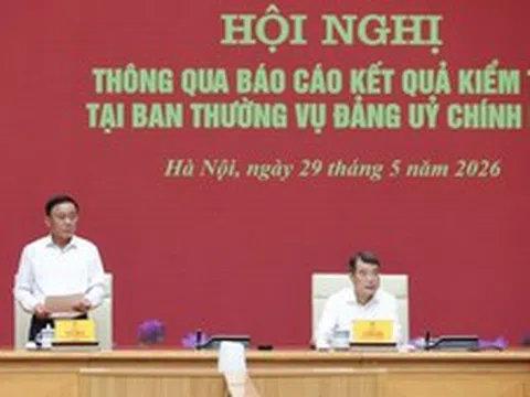 Đoàn kiểm tra của Bộ Chính trị: Đảng ủy Chính phủ hoàn thành khối lượng công việc lớn, có những đột phá
